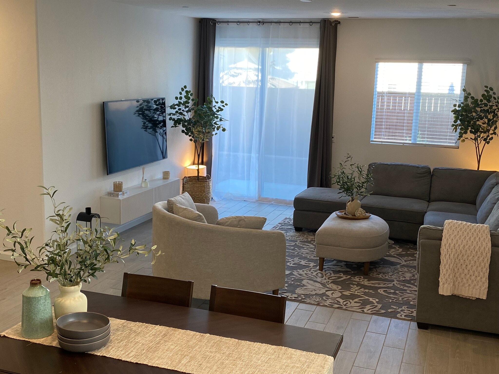 Furnished Living Room with Coffee Table & Sofas - 1683 Sandoval Dr