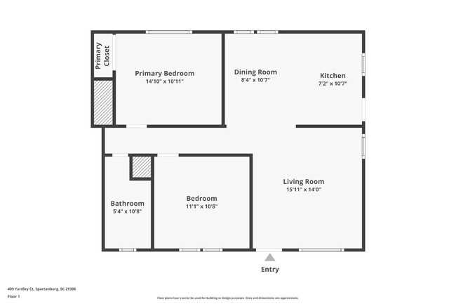 Building Photo - Updated 2-Bedroom 1-Bathroom Duplex in Spartanburg with Modern Finishes and Convenient Location!