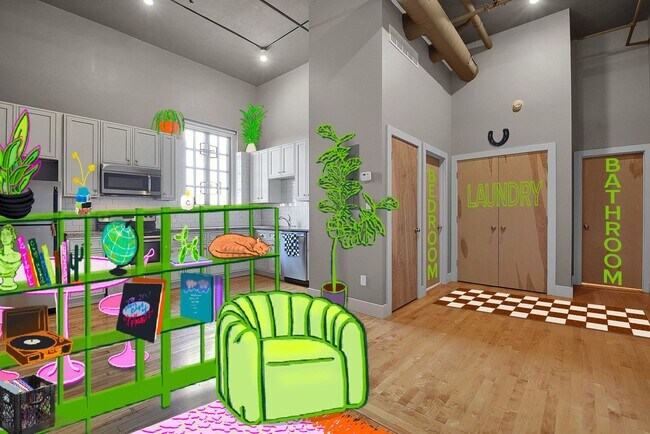 Primary Photo - Cozy-Mod New-School Loft