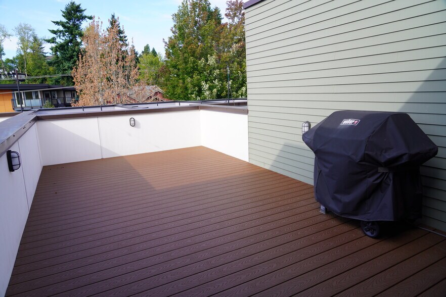 Roof Deck with Weber Grill - 3631 1st Ave NW