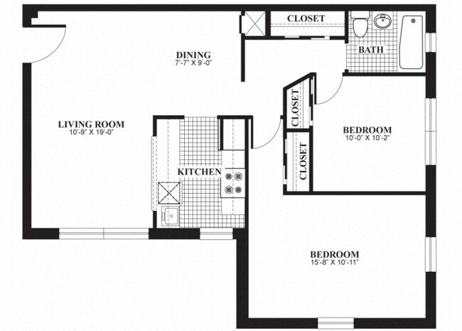 Floorplan - The Barrington Apartments