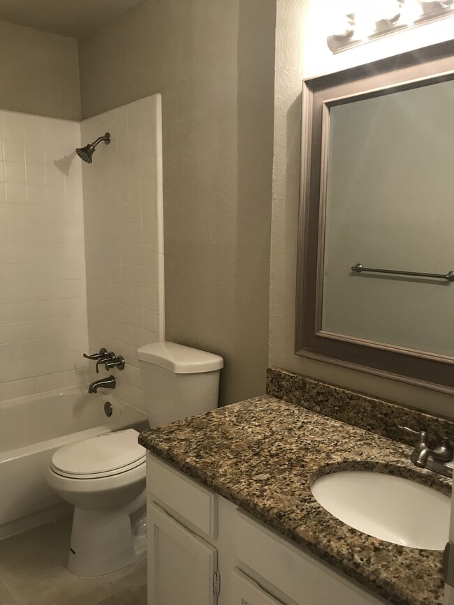 Guest Bathroom With Granite Vanity - 516 Mustang Drive