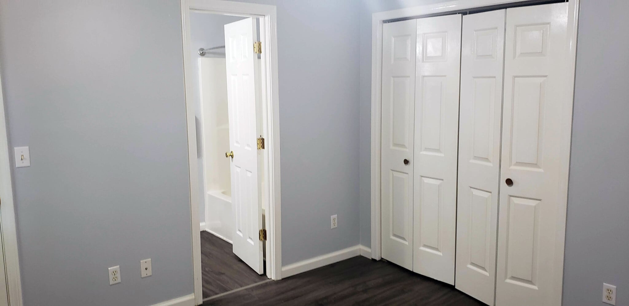 Bedroom / Door to bathroom / door to laundry hookups - 1360 Shipley church rd