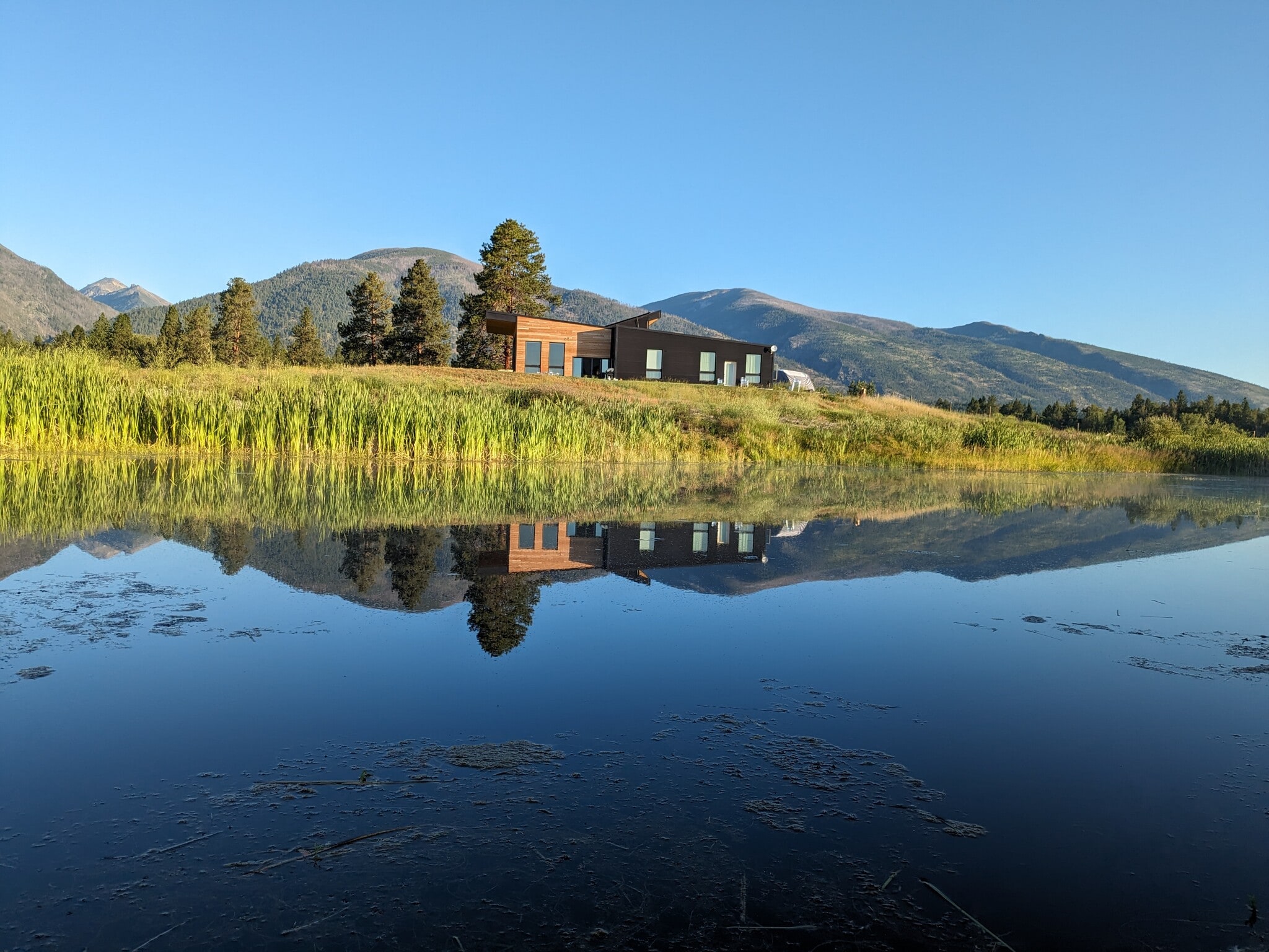 View from the far side of the pond - 5052 Hoblitt Ln N
