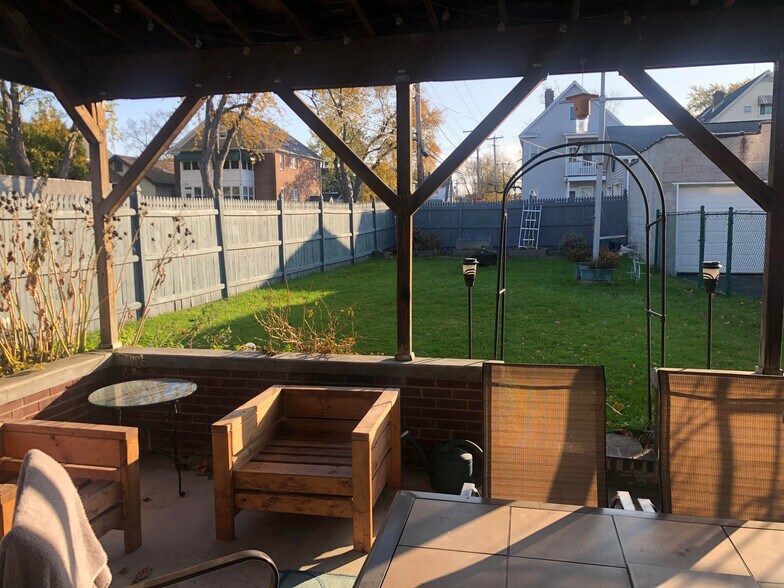 View of the back yard from the patio - 36 Harris Ave