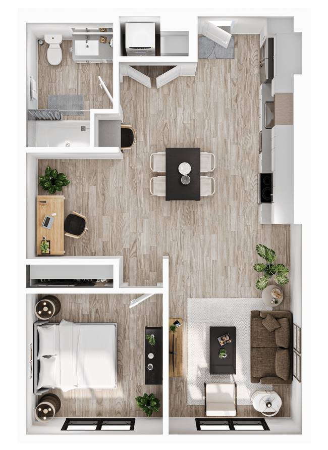 Floorplan - Alwell Apartments