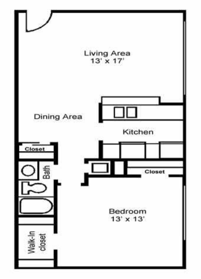 1BR/1BA - Asbury Arms