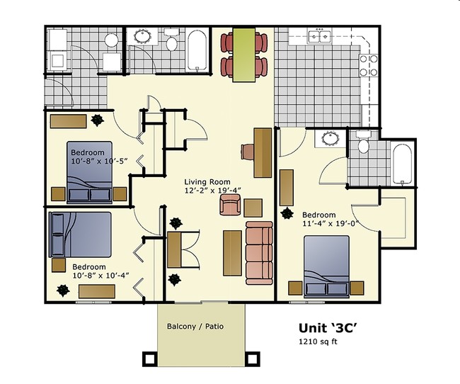 Unit 3C - Grandview Apartments