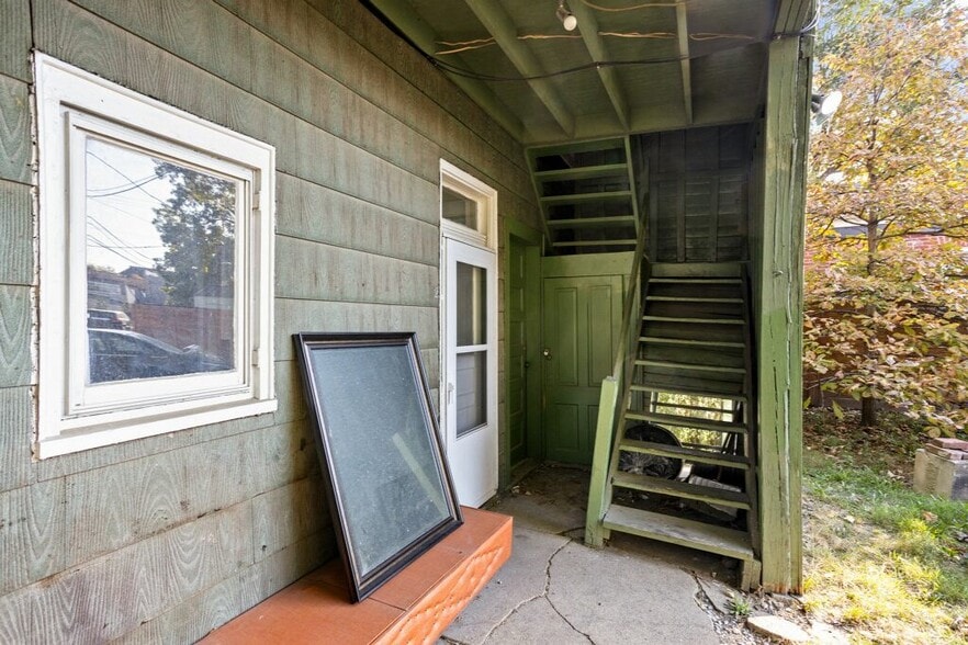 Staircase up to apartment - 539 Fletcher Ave