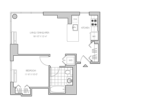 1BR/1BA- Residence M - The Maximilian