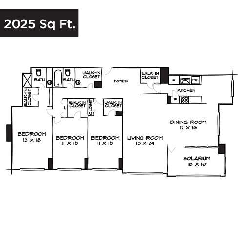 Floorplan - Willard Towers