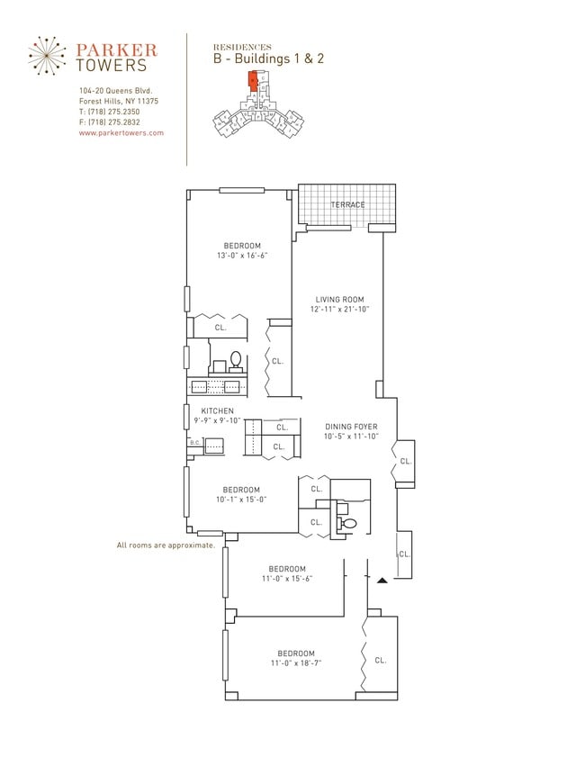 Floorplan - Parker Towers