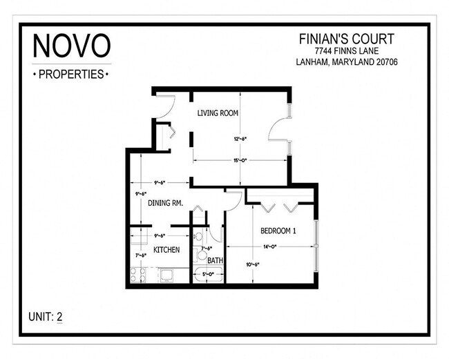 Floorplan - Finian's Court Apartments