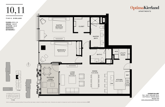 Floorplan - Optima Kierland Apartments