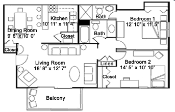 2BR/2BA - Concord Sq Apartments