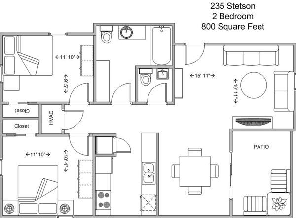 2BR/1.5BA - Highland Commons Apartments