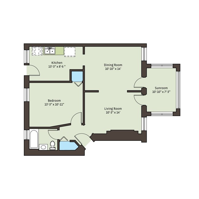 Floorplan - 5416 S. Woodlawn Avenue