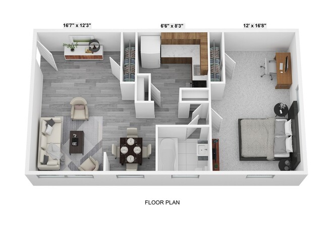 Floorplan - Rosedale Court Apartments