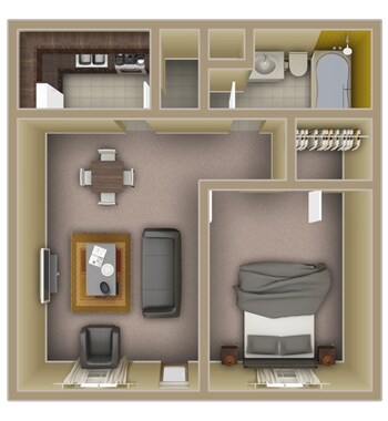 1BR/1BA - 759 APTS