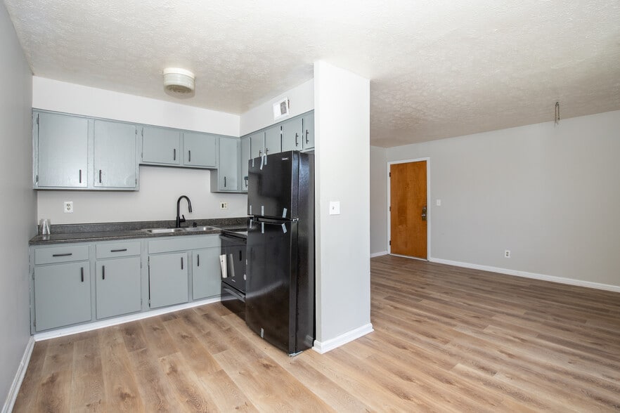 kitchen and living room - 7417 Garrison Rd