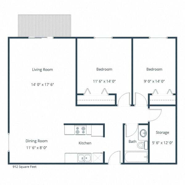 Floorplan - Hawn Apartments