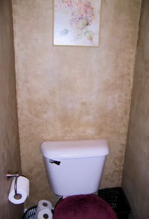 half bath, now painted neutral beige - 2950 Baby Ruth Ln
