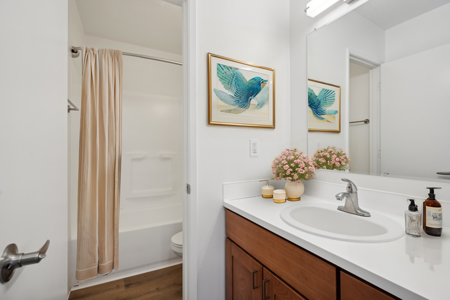 Experience the elegance of a thoughtfully designed bathroom. - Alturas Vose Townhomes