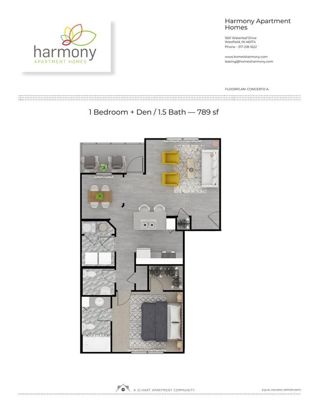 Concerto A.png - Harmony Apartment Homes