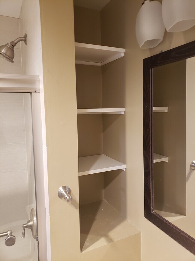 Bathroom shelves - 3703 S Lowe Ave
