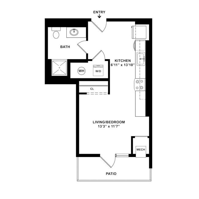 Studio B with Dimensions - Ascend Richmond