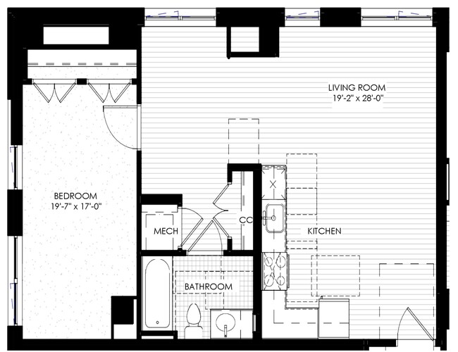 Floorplan - Queens Court Apartments