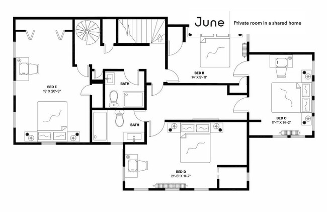 Building Photo - Private bedroom in 7 bed/4 bath Home