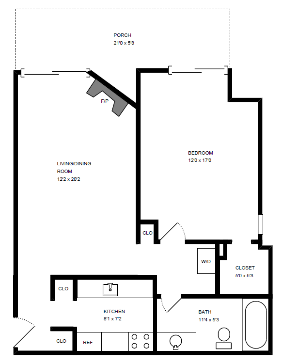 Floorplan - The Remington Apartments