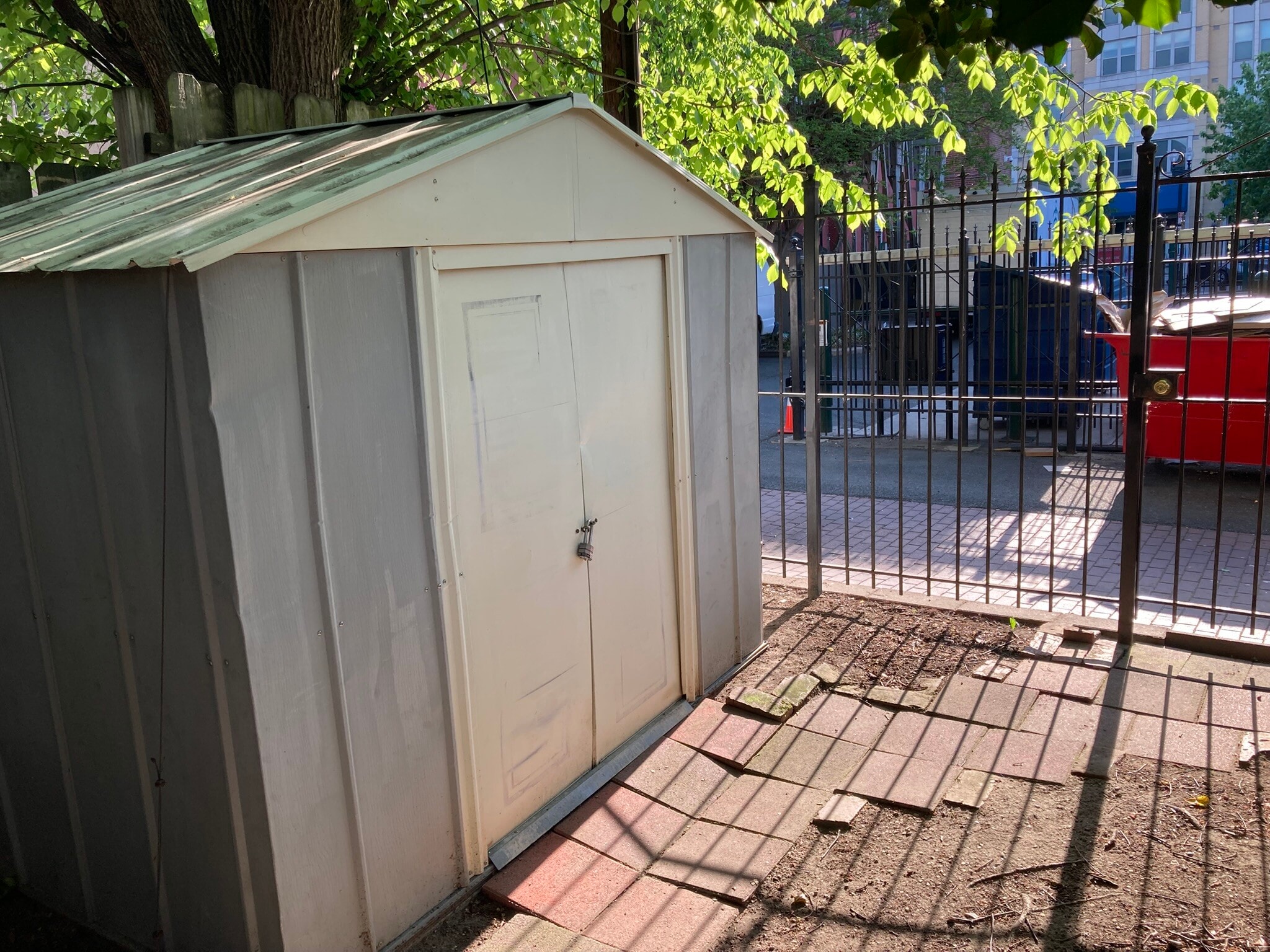 Bike/tool shed & back gate - 1528 Marion St NW
