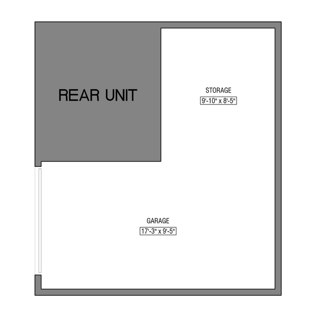 Garage / Storage Floor Plan - 3625 Edenhurst Ave