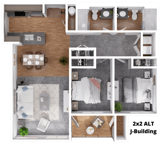 Floorplan - Riverview Apartments