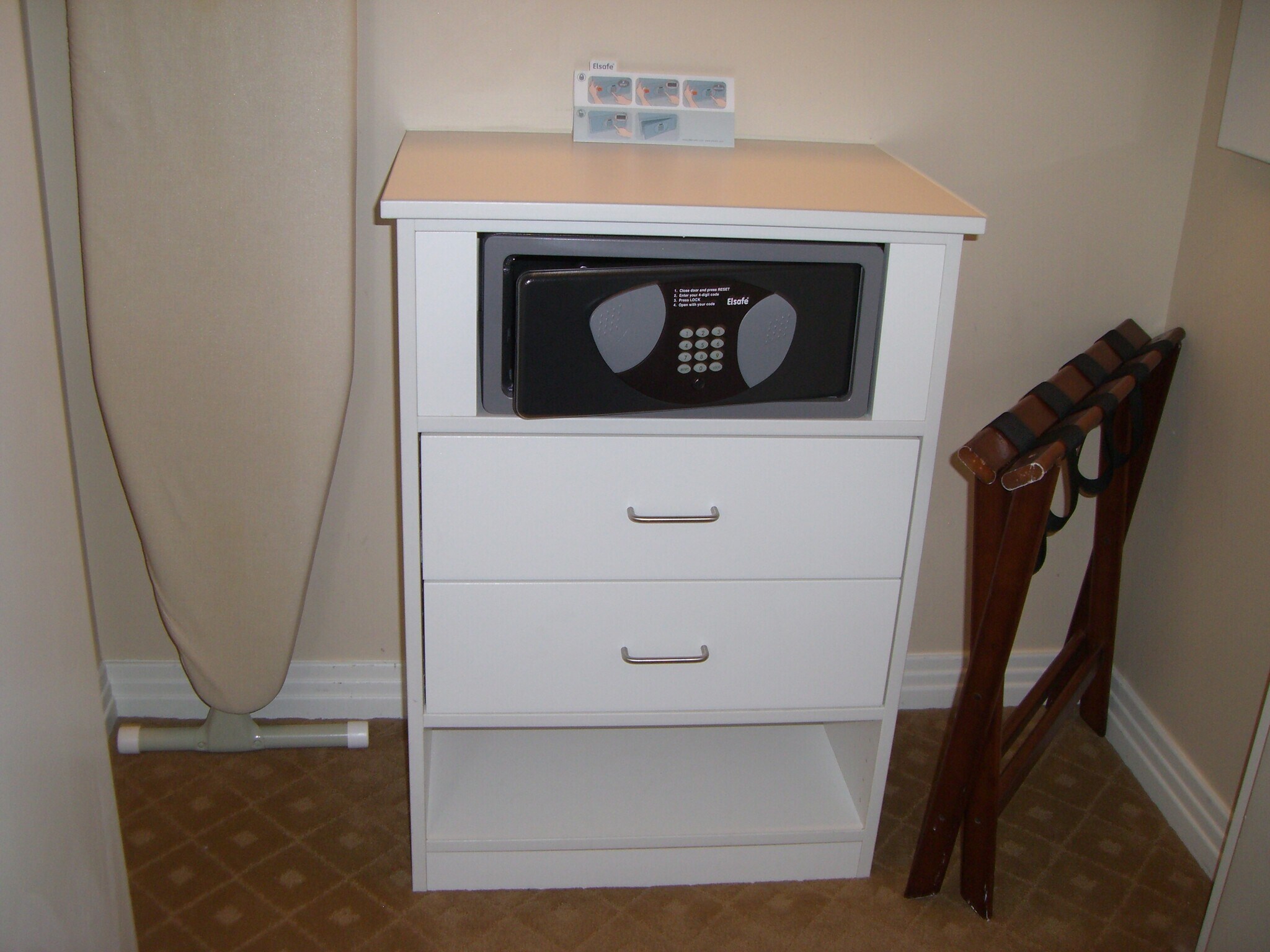 Closet w/Safe/Iron/Ironing Board - 145 Harmon E Ave