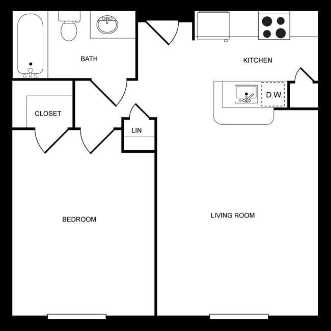 1BR/1BA - Rosalind Villas