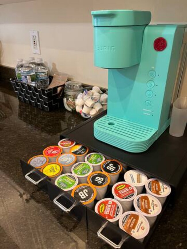 Kitchen with full stove; microwave, dishwasher, air fryer, and Keurig - 2219 Missouri Ave