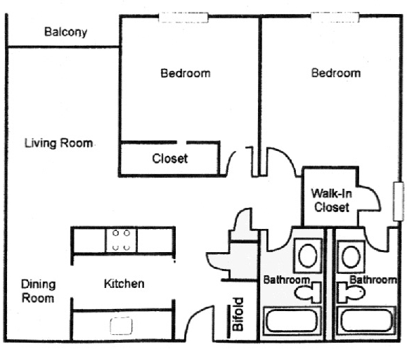 2BR/2BA - Parkview Village Apartments