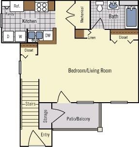 Floorplan - Amberwood Place Apartments