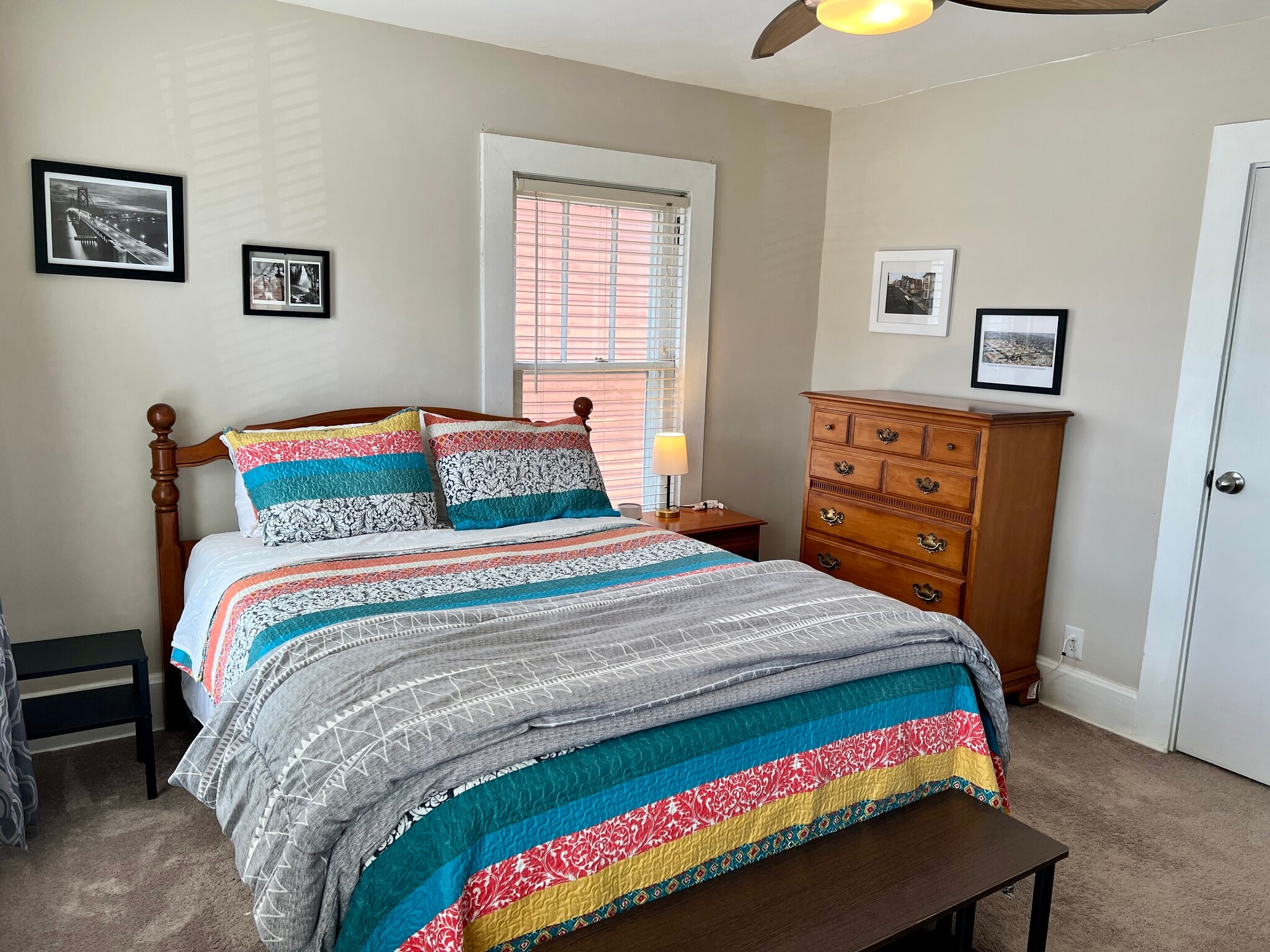 Queen bed / two dressers - 232 E 10th St