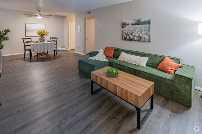 2BR, 1BA - 850SF - Living and Dining Area - Essa View Apartments