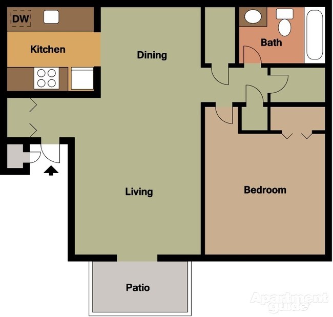 1BR/1BA - Stonebridge Apartments