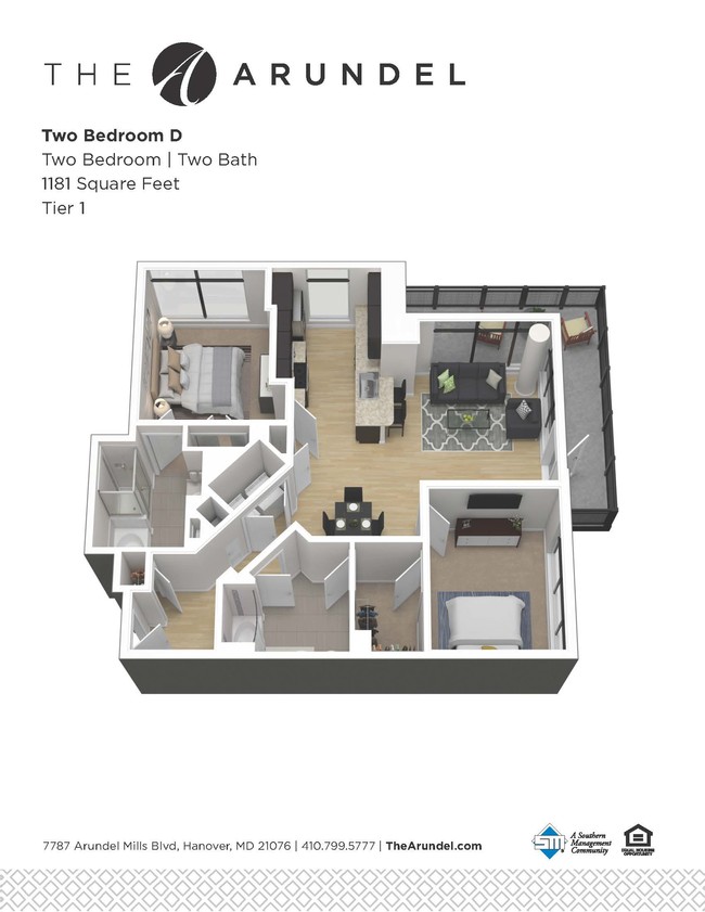 Floorplan - The Residences at Arundel Preserve