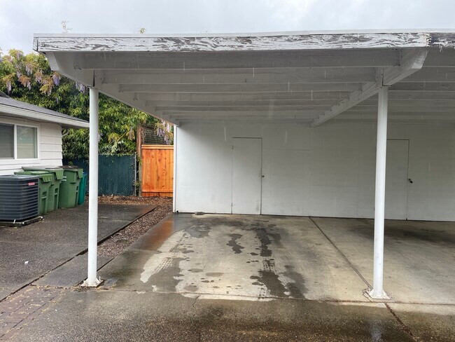 One Covered parking space. Additional parking in driveway. - 634 Villa Rd