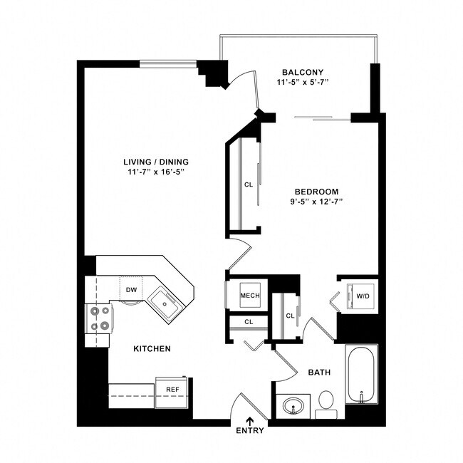 Floorplan - The Alexander Apartments