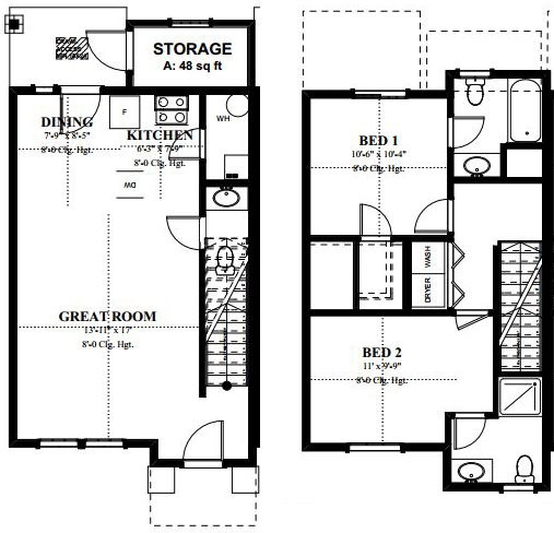 Floorplan - Creekside Apartments