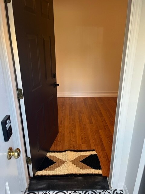 Front door into unit - 3520 S Prairie Ave