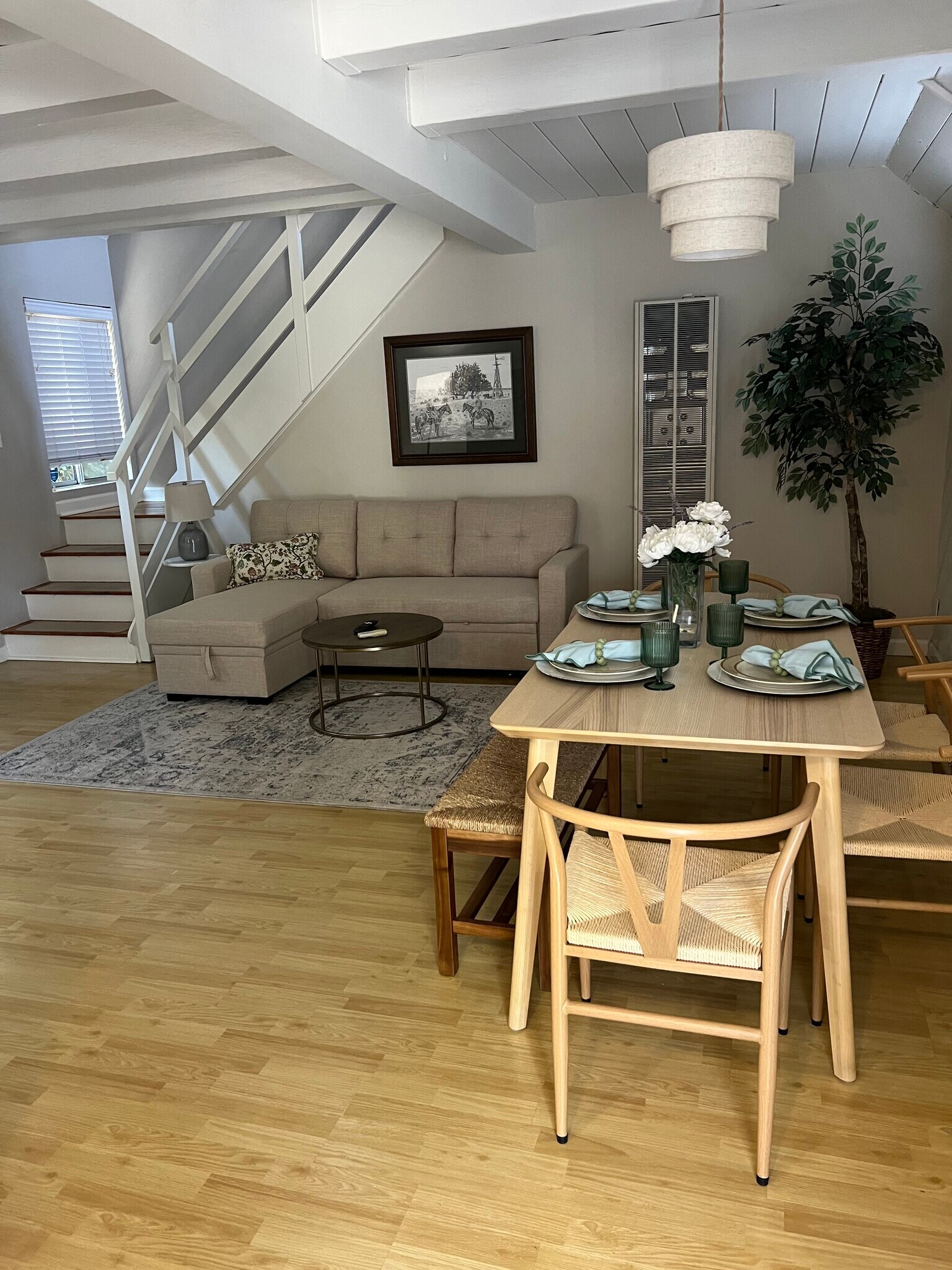 Pull out couch living room - 1211 N Screenland Dr